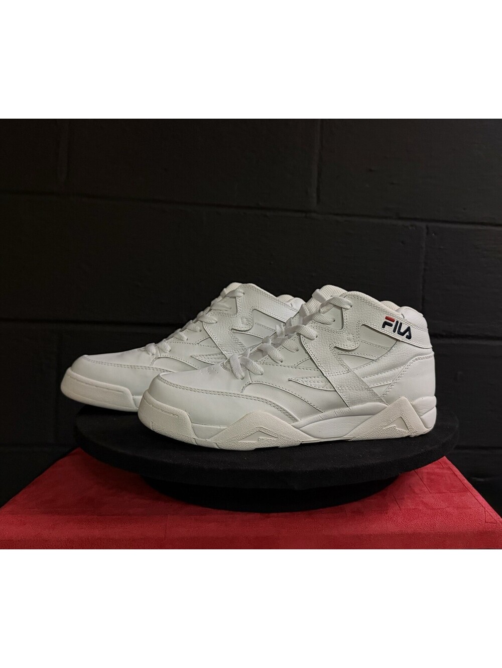 FILA M Squad LEA White Mono Mid Men’s 9 NWB Museum Grade Rare Clean